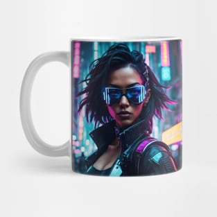 Black Cyberpunk Girl Mug